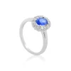 Ring Weissgold 750 Diamant 0.40ct. Saphir 0.88ct.