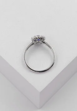 Ring Weissgold 750 Diamant 0.40ct. Saphir 0.88ct.