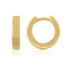 Scharnier-Creolen Gelbgold 750, 12mm