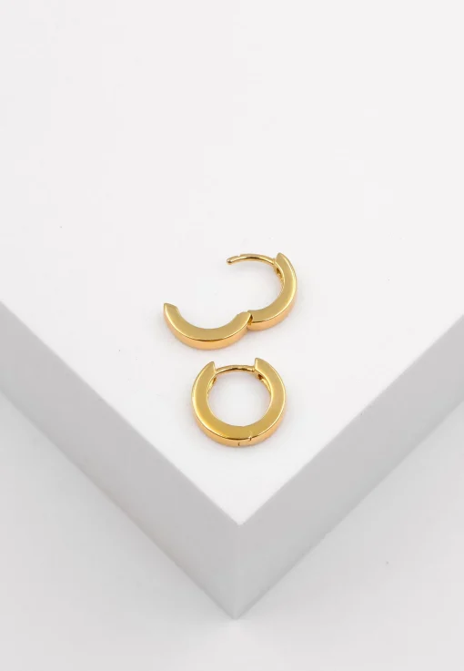 Scharnier-Creolen Gelbgold 750, 12mm