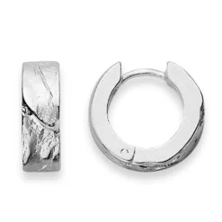 Scharnier-Creolen Silber 925, 16mm