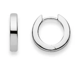 Scharnier-Creolen Silber 925, 15mm