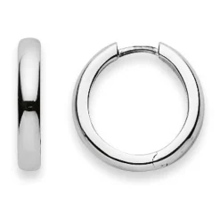 Scharnier-Creolen Silber 925, 17mm