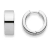 Scharnier-Creolen Silber 925, 12mm