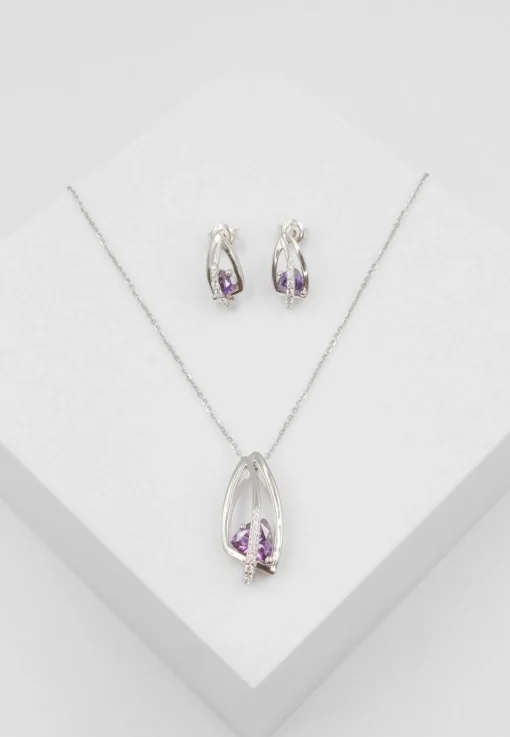 Schmuckset Silber Zirkonia 925