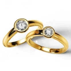 Solitaire Ring Diamant 0.20ct. Gelbgold 750