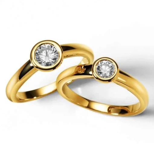 Solitaire Ring Diamant 0.20ct. Gelbgold 750