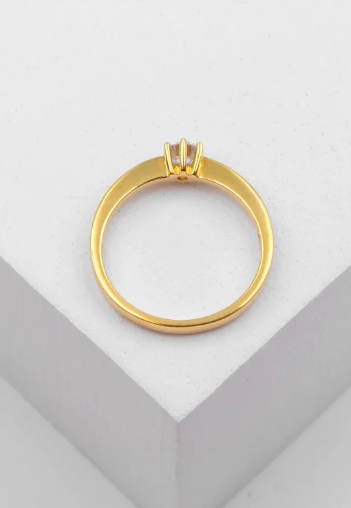 Solitaire Ring Diamant 0.25ct. Gelbgold 750