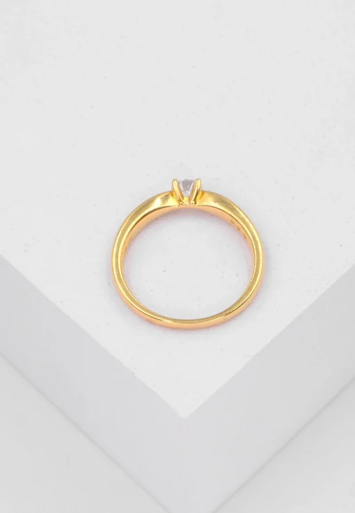 Solitaire Ring Diamant 0.30ct. Gelbgold 750