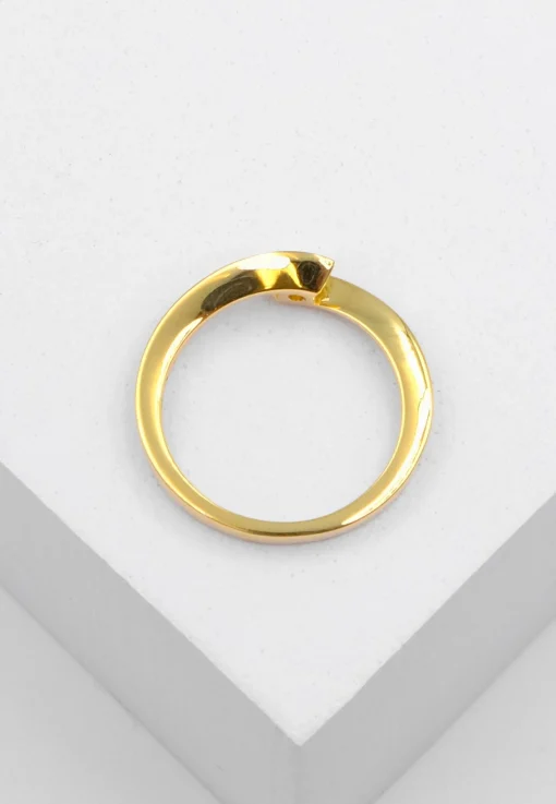 Solitaire Ring Diamant 0.20ct. Gelbgold 750