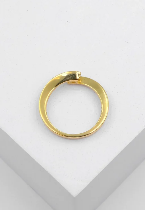 Solitaire Ring Diamant 0.40ct. Gelbgold 750