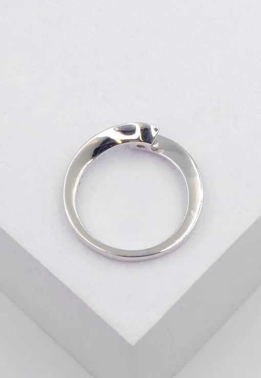 Solitaire Ring Diamant 0.30ct. Weissgold 750