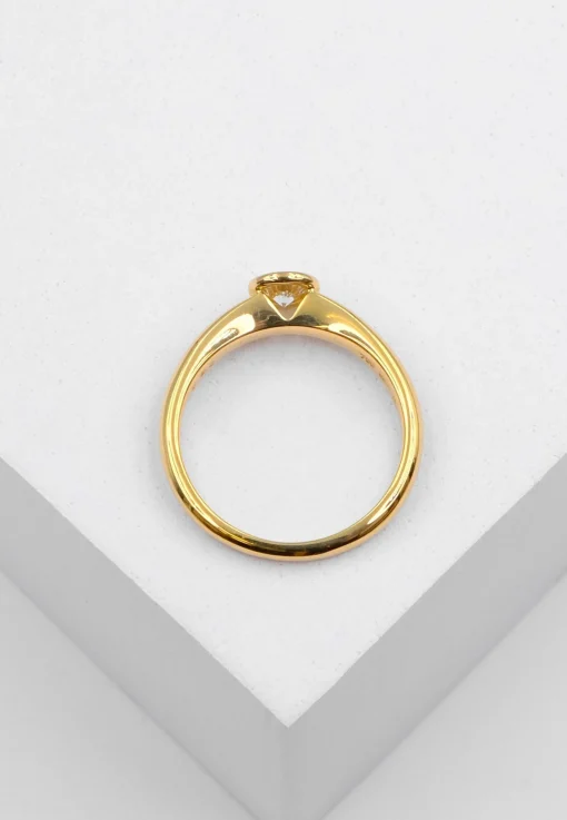 Solitaire Ring Diamant 0.30ct. Gelbgold 750