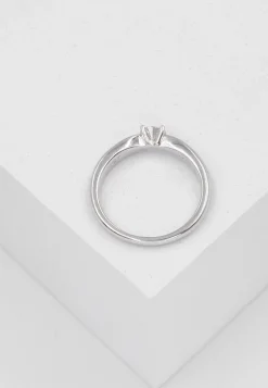 Solitaire Ring Diamant 0.30ct. Weissgold 750