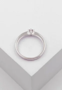 Solitaire Ring Diamant 0.25ct. Weissgold 750
