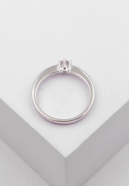 Solitaire Ring Diamant 0.25ct. Weissgold 750