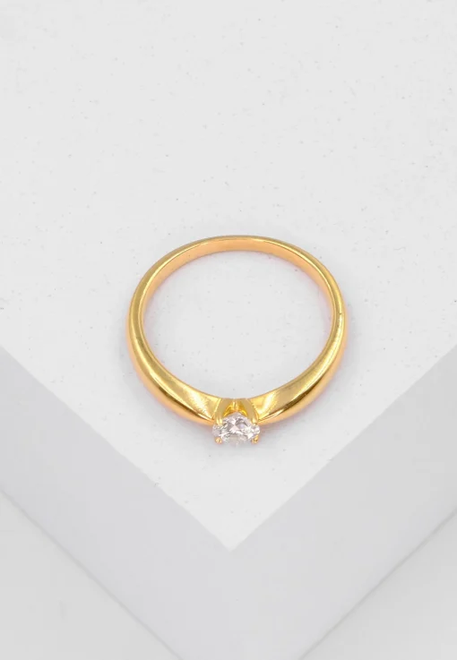 Solitaire Ring Diamant 0.30ct. Gelbgold 750