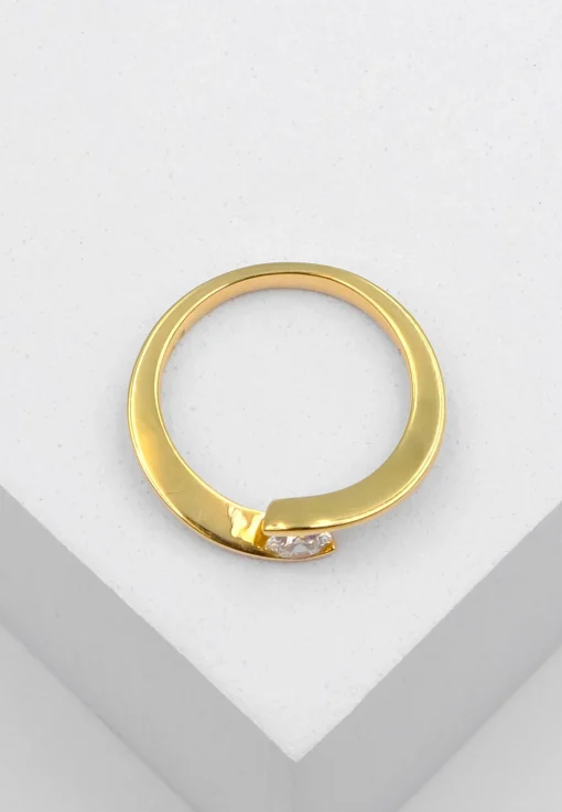 Solitaire Ring Diamant 0.40ct. Gelbgold 750