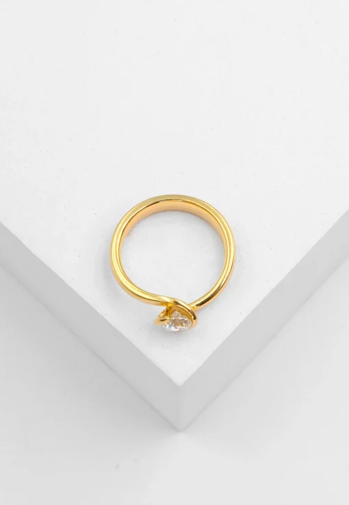 Solitaire Ring Diamant 0.50ct. Gelbgold 750
