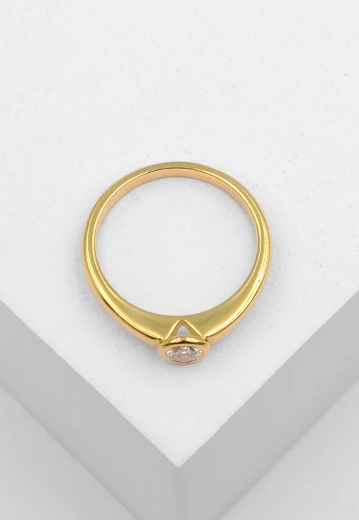 Solitaire Ring Diamant 0.20ct. Gelbgold 750