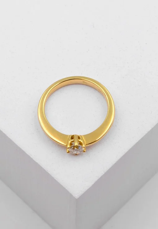 Solitaire Ring Diamant 0.30ct. Gelbgold 750