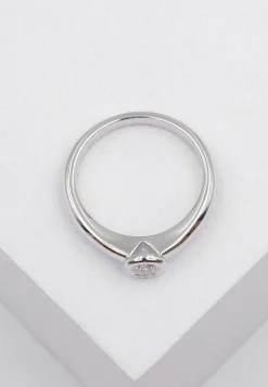 Solitaire Ring Diamant 0.20ct. Weissgold 750