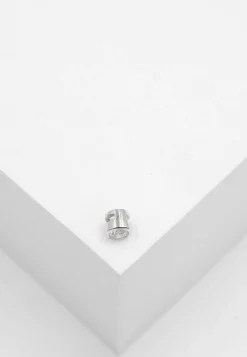 Solitär Anhänger Zargenfassung Weissgold 750 Diamant 0.15ct. 5x5mm