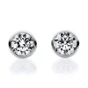 Solitär 750/18K Weissgold V-Zarge Diamant 0.2ct.