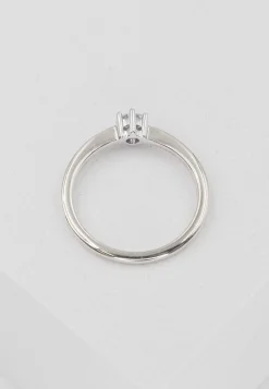 Solitär Ring 6-Griff-Fassung Weissgold 750, Brillant 0.20ct. (52)