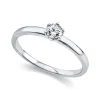 Solitär Ring 750/18K Weissgold Diamant 0.2ct.