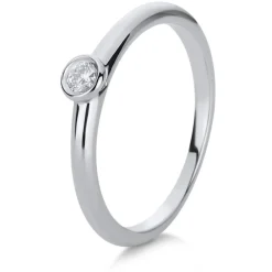 Solitär-Ring 750/18K Weissgold Diamant 0.3ct.