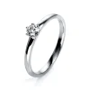 Solitär-Ring 750/18K Weissgold Diamant 0.2ct.
