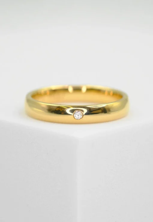 Trauring Alliance Gold 750 Diamant 0.02 ct