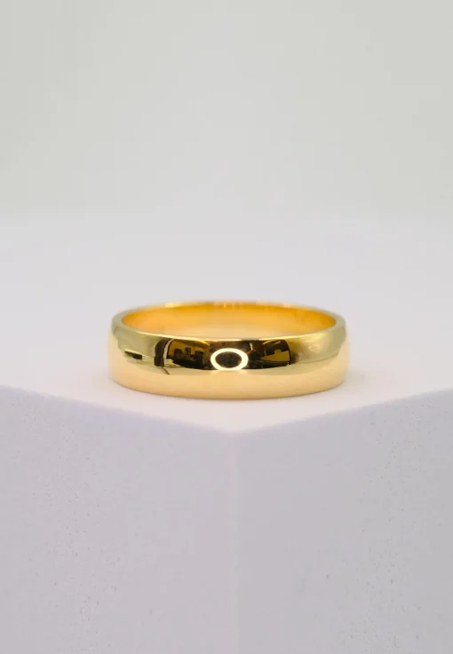 Trauring Gelbgold 750 5mm (52)