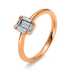 Verlobungsring 750/18K Rotgold Diamant 0.31ct.