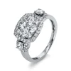 Verlobungsring 750/18K Weissgold Diamant 1.54ct.