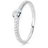 Verlobungsring 585/14K Weissgold Diamant 0.24ct.