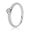 Verlobungsring 585/14K Weissgold Diamant 0.36ct.