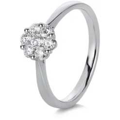 Verlobungsring 750/18K Weissgold Diamant 0.42ct.