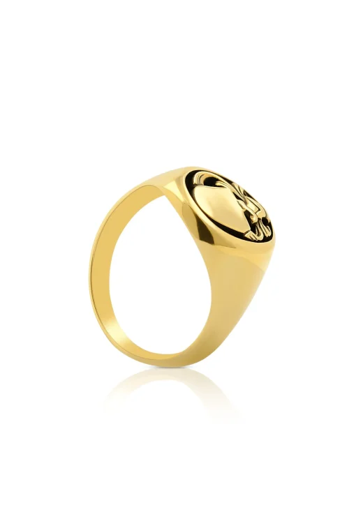 Wappenring Gelbgold 750