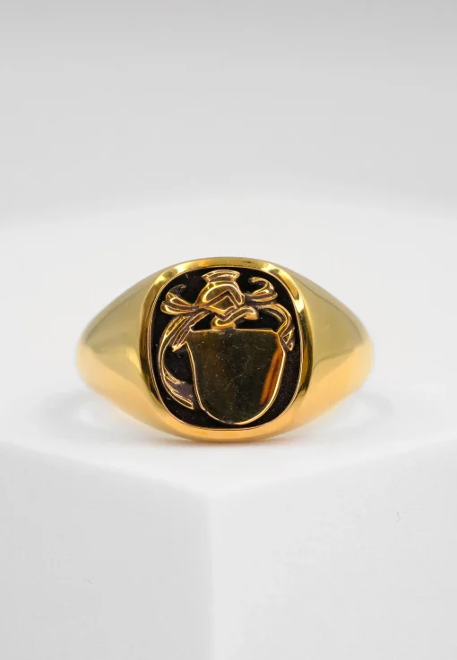 Wappenring Gelbgold 750